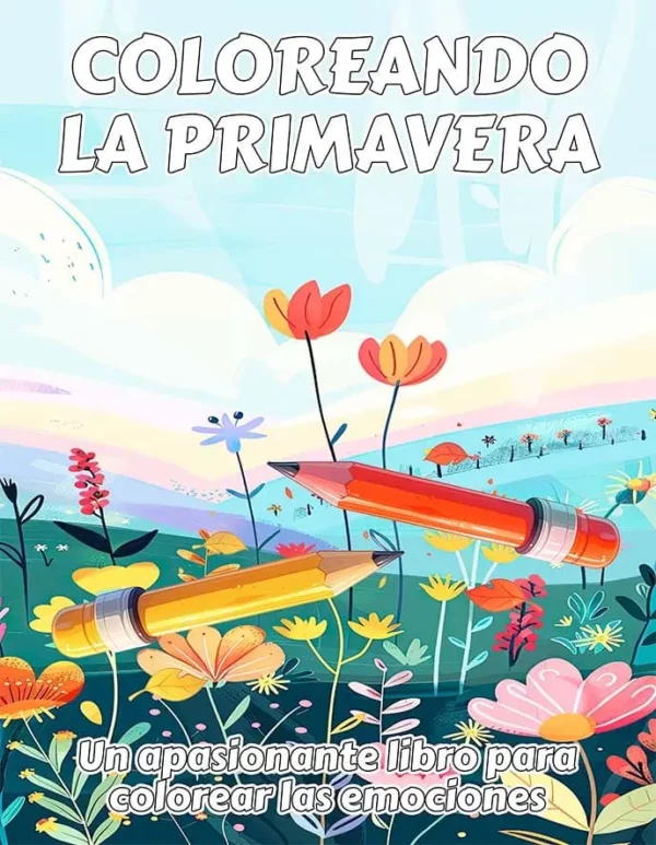 libro de colorear adultos primavera